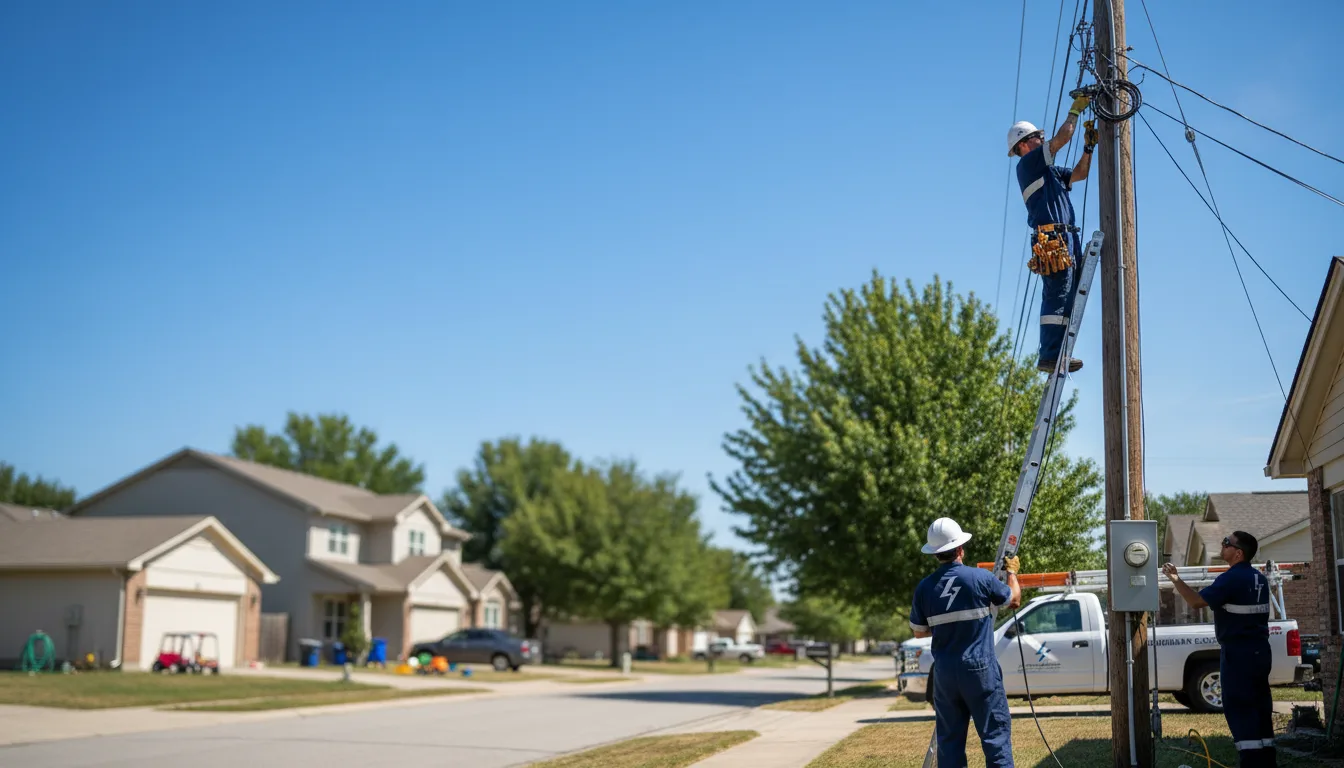 Residential electrician providing installation services in Denison, TX